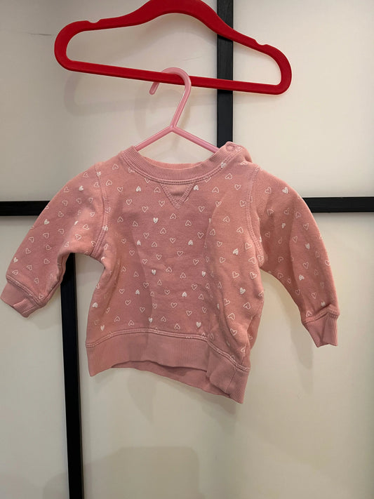 Pullover H&M avec des petites coeurs pour filles 